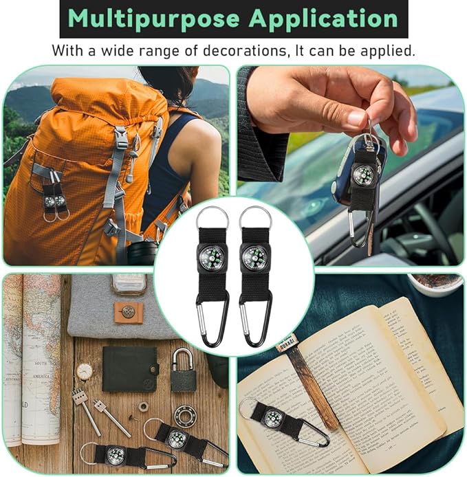 30 Pcs Belt Clip Compass Black Prize Belt