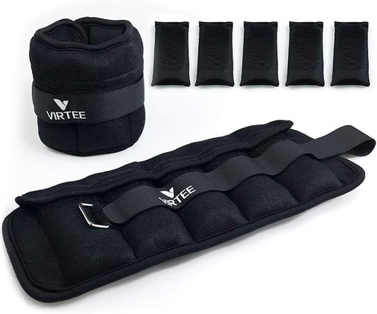 Adjustable Ankle Weights for Women Men Kids 1-5/11 lbs(1 lbs(1 Pair)