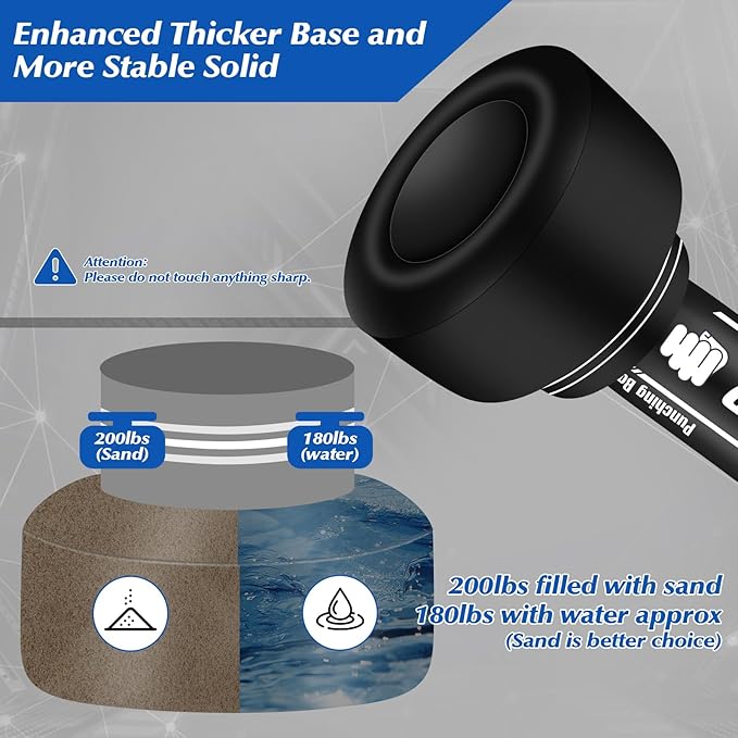 Heavy Punching Bag with Stand Adults Teens, 70" Freestanding Punching Bag with Boxing Gloves and Electric Air Pump, Women Men Standing Inflatable Boxing Bag for Training MMA Thai Fitness