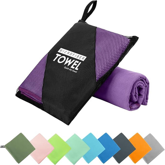 Microfiber Travel Towel (XL:30"×60" -Purple)
