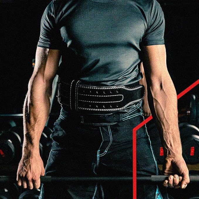 Hawk Sports Double Prong Powerlifting Belt for Men 10mm Thick, 4" Wide