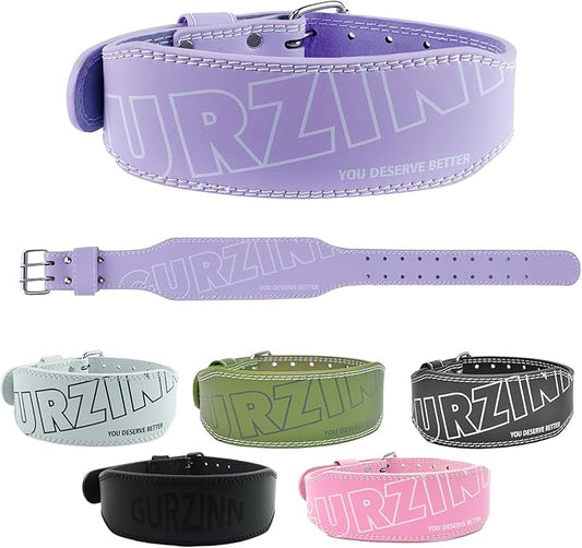 9mm Leather Fitness Weight Lifting Belt for Women&Men 4 Inches