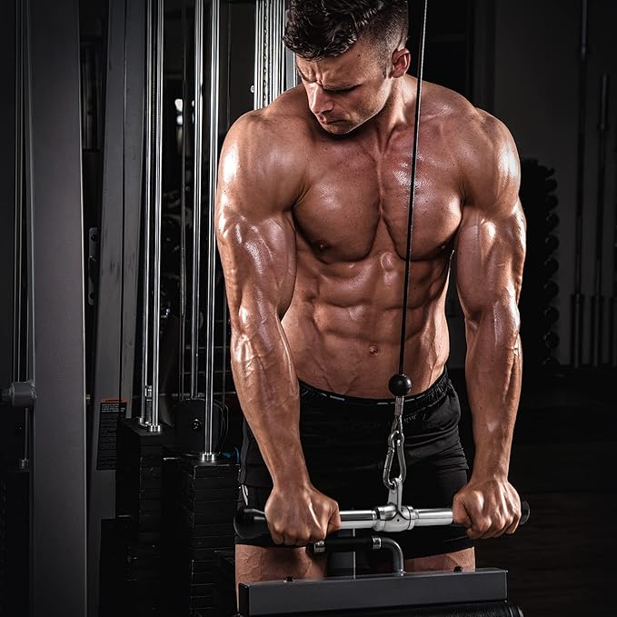 A2ZCARE LAT Pull Down Cable Machine Attachment - Cable Machine Accessories for Home Gym with Multi Option