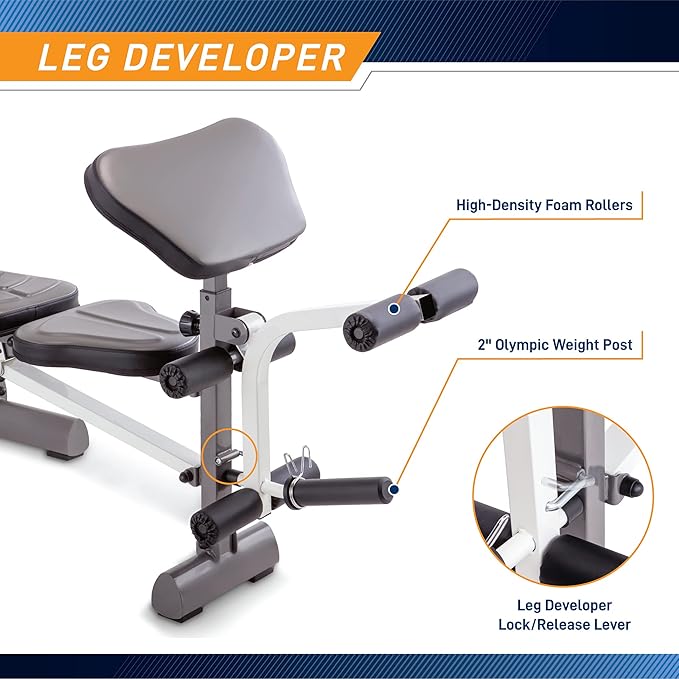 MARCY Adjustable Weight Bench - Incline 600 lbs MWB-20100