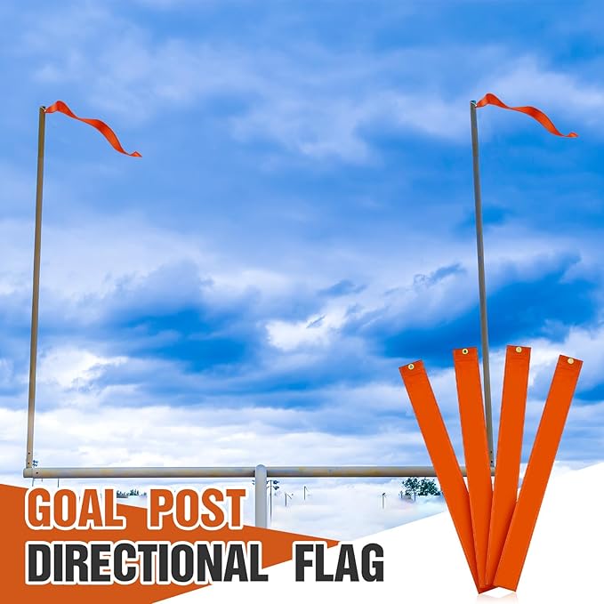 Mepase Set of 4 Football Goalpost Wind Directional 8 Fixed 4 x 42 Inch