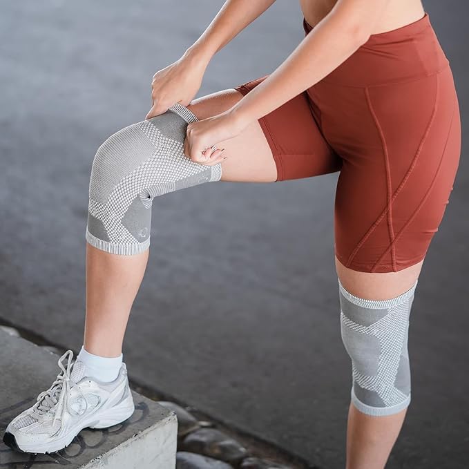 MagnetRX® Magnetic Knee Sleeve – (2-Pack) Effective Compression Knee Brace with Magnets for Knee Comfort & Recovery – Magnetic Knee Brace Support (Large)