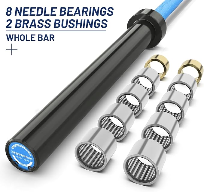 7ft Olympic Barbell Bar 45LB Load 1500-lbs Capacity Available 2" Olympic