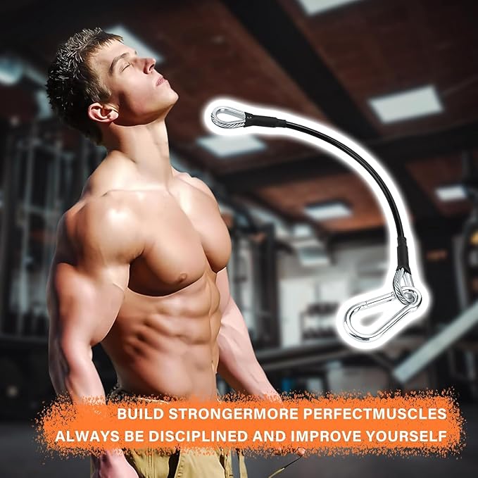 29" Gym Cable Extension Fitness Extension Rope Attachment Compatible with Bowflex and More Home Gym Accessories, for LAT/Tricep Pull Down and Leg Extensions Machine