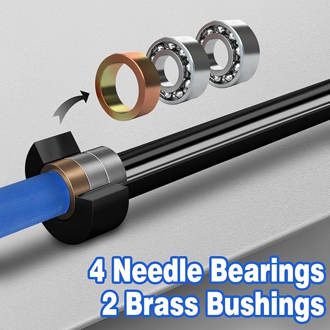 7ft Olympic Barbell for Strength Training and Olympic Weightlifting 500 700 700 1000LBS 1000LBS Capacity 2 Inch