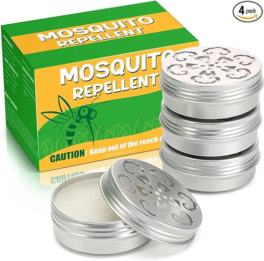 4 Pack Powerful Mosquito Repellent - Natural Deet