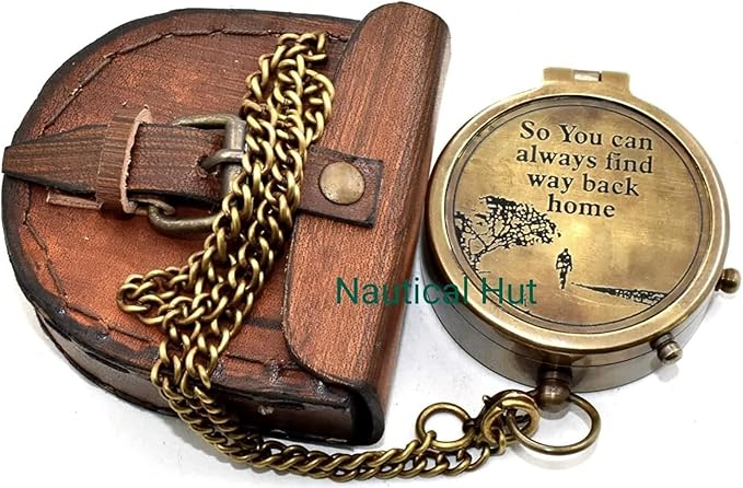 Military Compass for Hiking and Survival- Waterproof Brass 2 inch