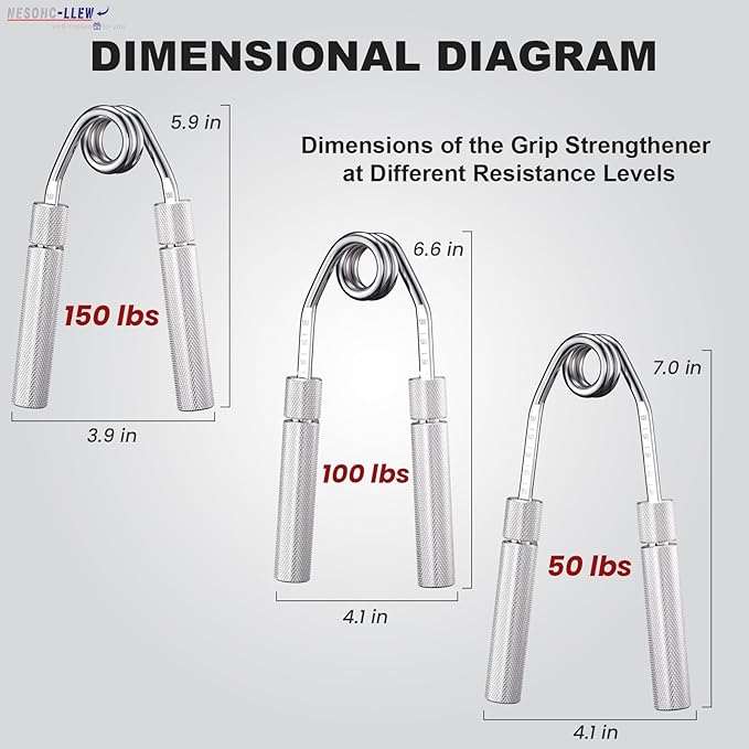 Adjustable Grip Strength Trainer 50-150 lbs