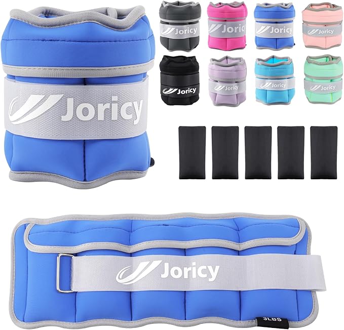 Adjustable Ankle Weights for Women Men Kids 1/2/3/4/5/6/8/10/12/20 1 Pair