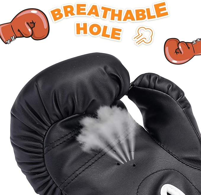 Kids Boxing Gloves, Youth Boxing Training Gloves for Kids 3-9 Year Boys and Girls, 4&6OZ Fighting Gloves, Punching Bag Kickboxing Thai Mitts MMA Training Sparring Gloves