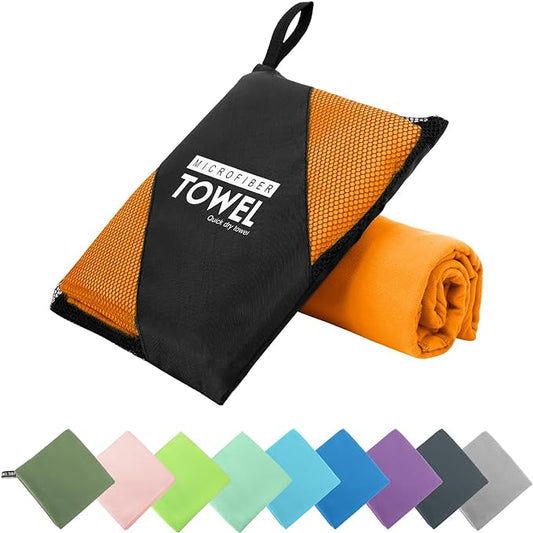 Microfiber Travel Towel (XXL:40"×72" -Orange)