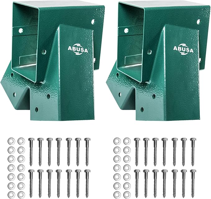 Heavy Duty Children Swing Set Hardware Replacement Kit 2 Swing 4 Swing 2 Green (H2SG)