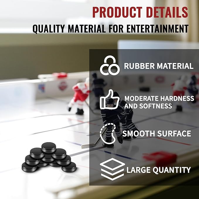 Liliful 0.98 x 0.33 Inch Mini Hockey Pucks