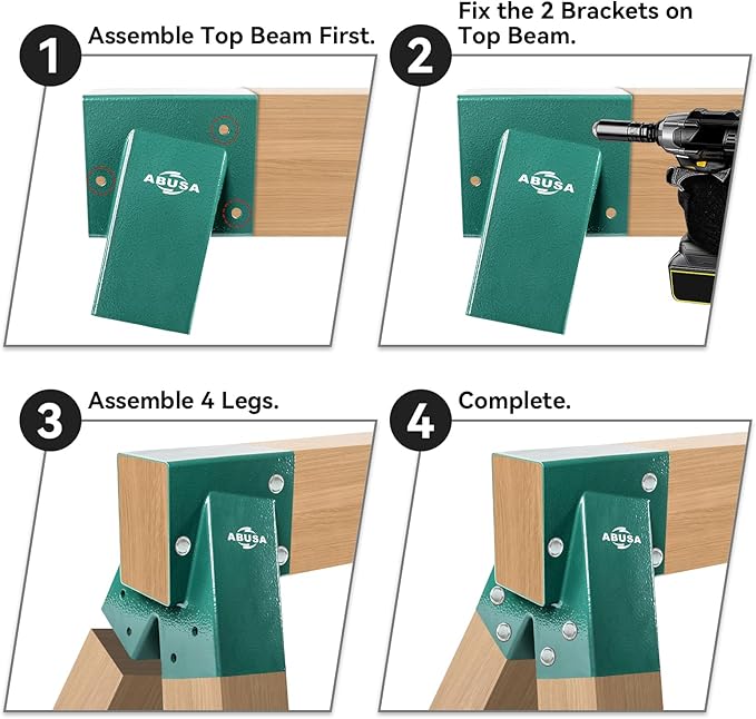 Heavy Duty Children Swing Set Hardware Replacement Kit 2 Swing 4 Swing 2 Green (H2SG)