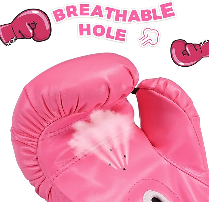 Kids Boxing Gloves, Youth Boxing Training Gloves for Kids 3-9 Year Boys and Girls, 4&6OZ Fighting Gloves, Punching Bag Kickboxing Thai Mitts MMA Training Sparring Gloves
