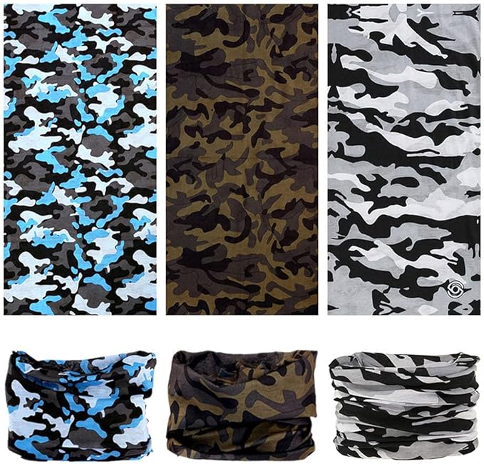 Headband Neck Gaiter Head Wrap Headwear Face Mask Magic Scarf Bandana for Men and Women