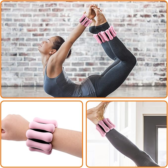 Adjustable Ankle Weights for Women Men Kids 1 Pair 2 lb