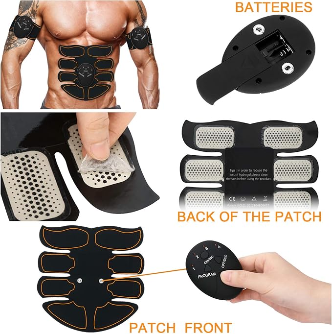 Abs Stimulator, Abdominal Toning Workout for Abdomen/Arm/Leg,Workout Equipment Women,10 pcs