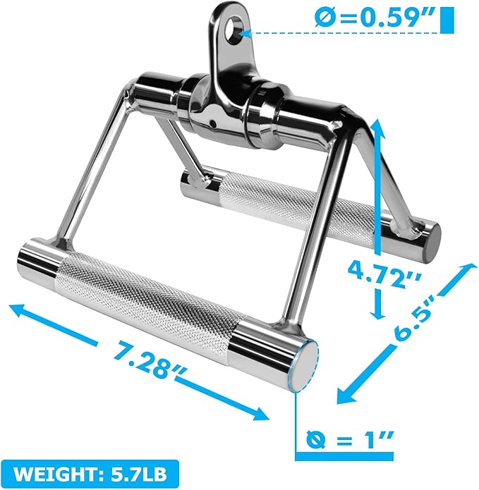 A2ZCARE LAT Pull Down Cable Machine Attachment - Cable Machine Accessories for Home Gym with Multi Option