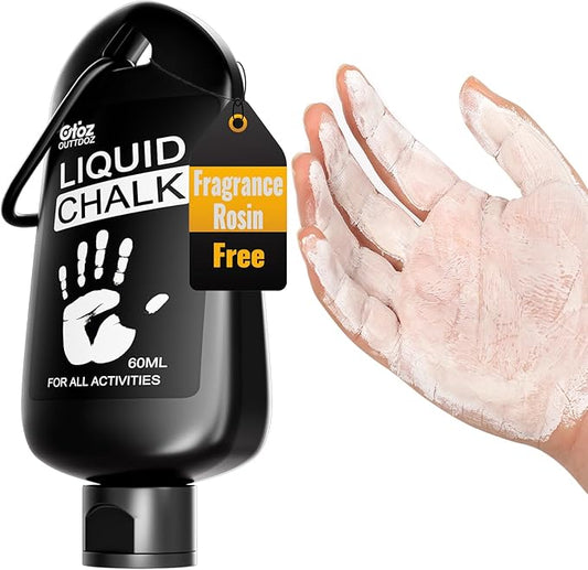 60ML Superior Grip Liquid Chalk Mess-Free Gym Chalk for Weightlifting, Gymnastics, Rock Climbing, Dancing, Dries in Seconds. Package May Vary.