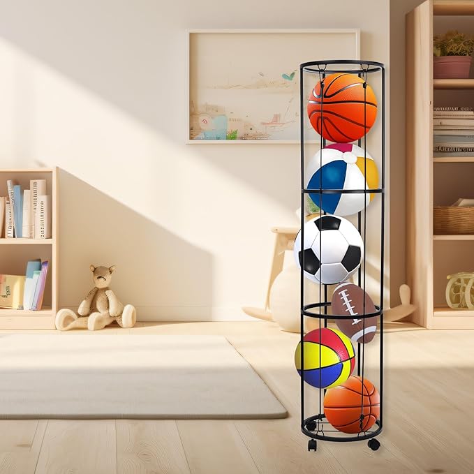 3-Layer Garage Vertical Ball Rack