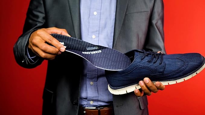 10 Seconds Stabilizer Insole, Medium Corrective Arch, Soft Support, Designed for Instability and Low-Profile Footwear, Deep Heel Cup, Anti Odor and Blister Topper (M 11-12)