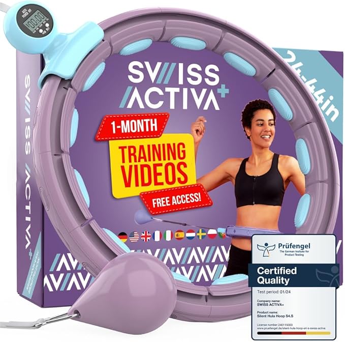 Swiss Activa+ Infinity Hoop Smart Weighted Hula Hoop
