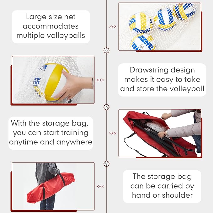 Liliful Volleyball Setter Trainer Equipment Net Volleyball Training