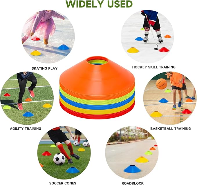 35 PCS Agility Soccer Cones for Training