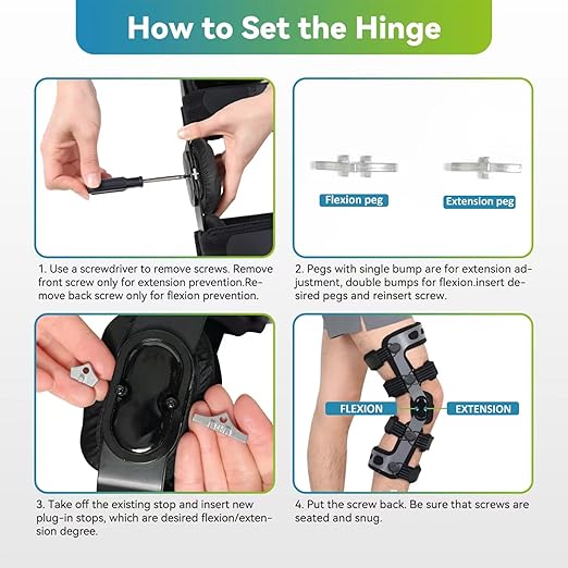 ACL Knee Brace for Ligament Injuries, Sports Injuries, Arthritis (OA) & Preventive Protection and Relief from Knee Joint Pain/Degeneration, fit Men & Women (M-Right)