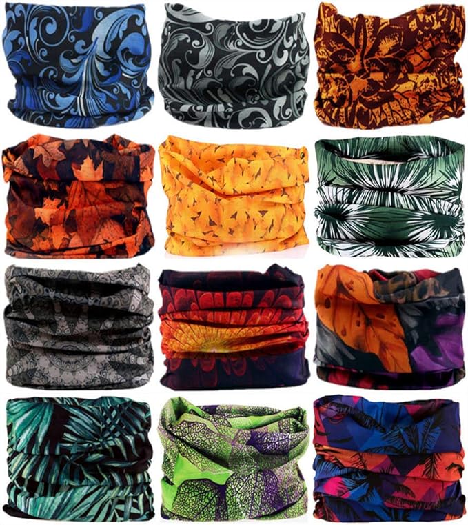 Headband Neck Gaiter Head Wrap Headwear Face Mask Magic Scarf Bandana for Men and Women