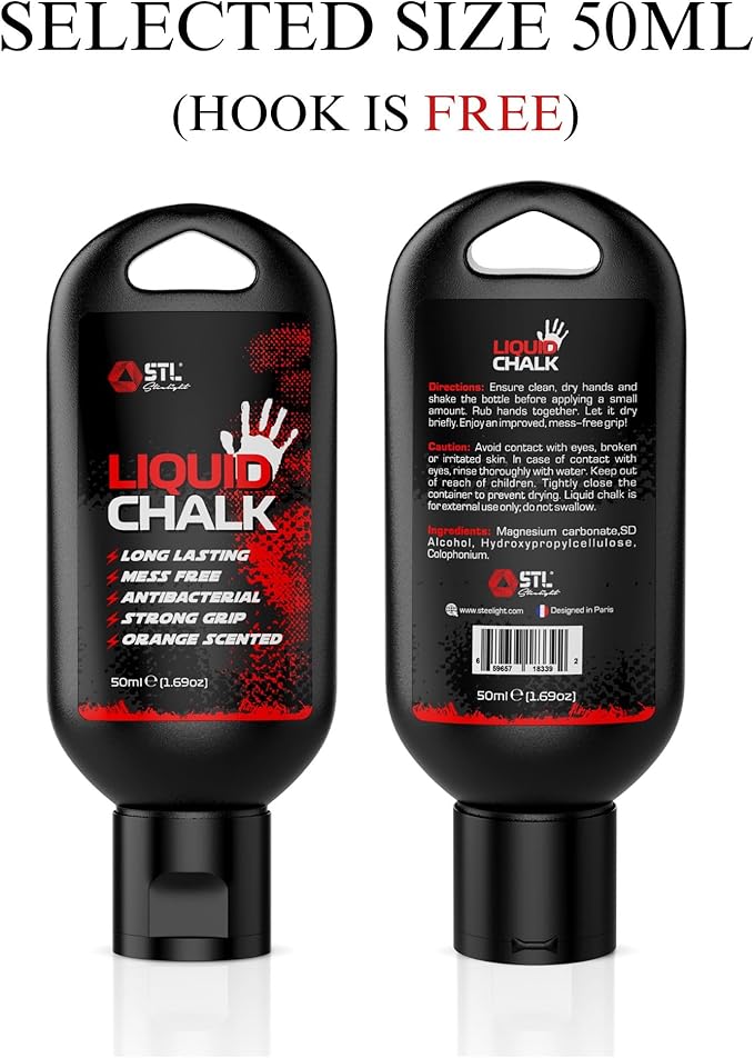 Liquid Chalk – Weightlifting, Gym, Rock Climbing, Body Bouldering, Gymnastics,Calisthenics Pole Grip, Strong Grip Chalk Climbing Chalk for Dry Hands