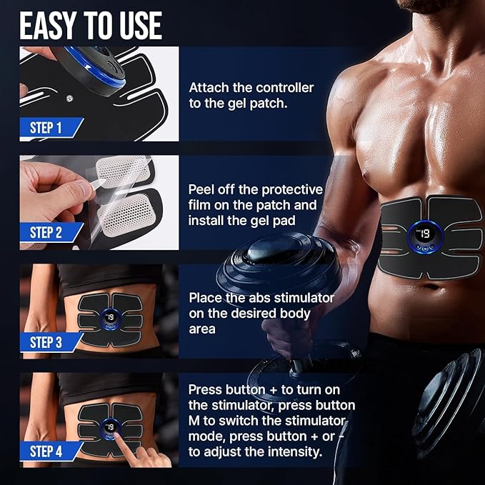 Abs Muscle -Portable Toner - Trainer Workout Equipment 10pcs Free