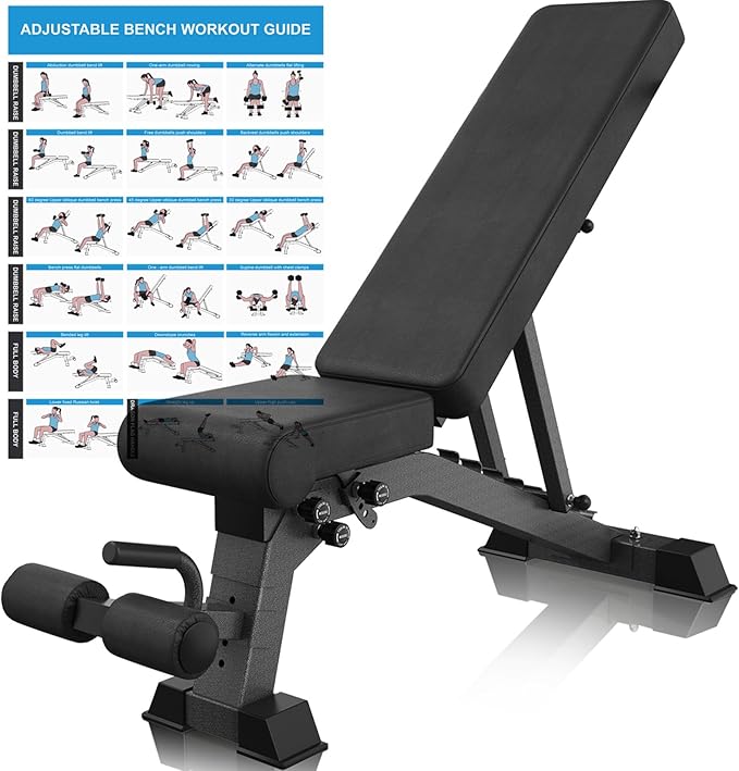 Adjustable Weight Bench for Home - Workout Bench