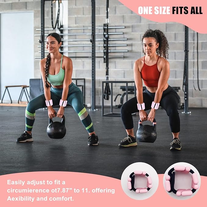 Adjustable Wearable Wrist Weights for Women and Man 2 (1lb (1lb Each)