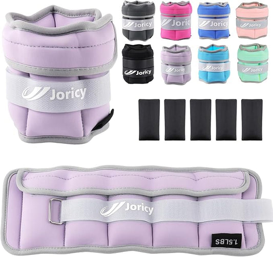 Adjustable Ankle Weights for Women Men Kids 1/2/3/4/5/6/8/10/12/20 1 Pair