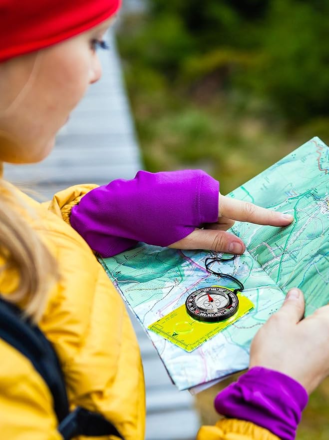 4 Pieces Orienteering Compass Hiking Backpacking Compass Scouts