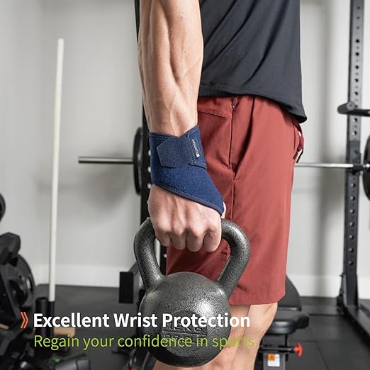 Adjustable Wrist Brace - for Joint Pain, Arthritis, Sprains, Strains, Instability, Gym, Sports, Golf, Tennis, Basketball - Adjustable Compression - One Size – fits left or right hand