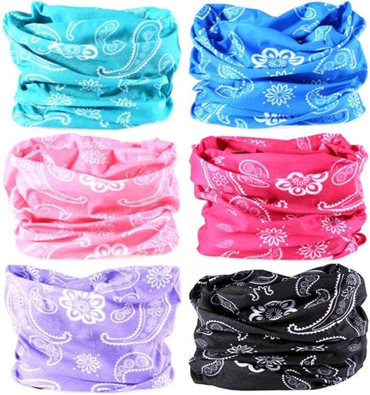 Headband Neck Gaiter Head Wrap Headwear Face Mask Magic Scarf Bandana for Men and Women