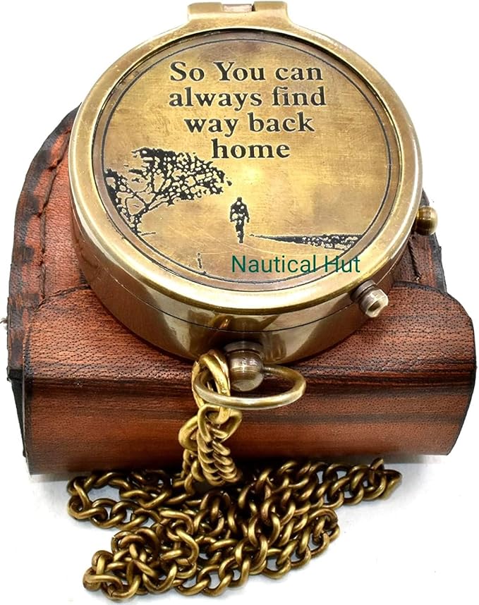 Military Compass for Hiking and Survival- Waterproof Brass 2 inch