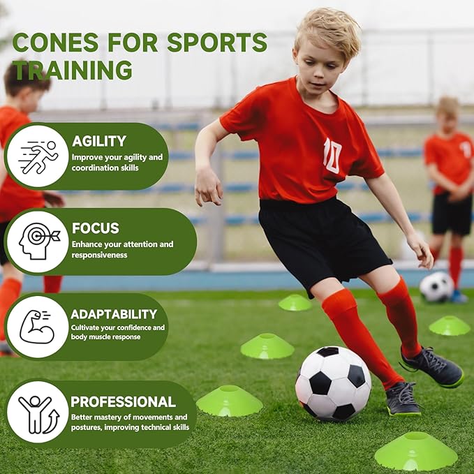 35 PCS Agility Soccer Cones for Training