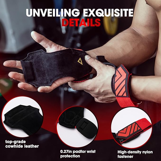 MANUEKLEAR Wrist Straps for Weightlifting