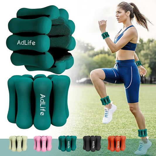 2lbs Adjustable Pilates Wrist Ankle Weights for Women 2(1 lb