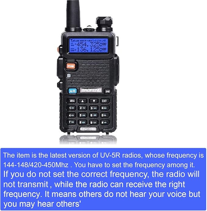 6 Pack Nicama Baofeng UV-5R Dual Band Two 144-148/420-450Mhz Walkie 1800mAh Li-ion