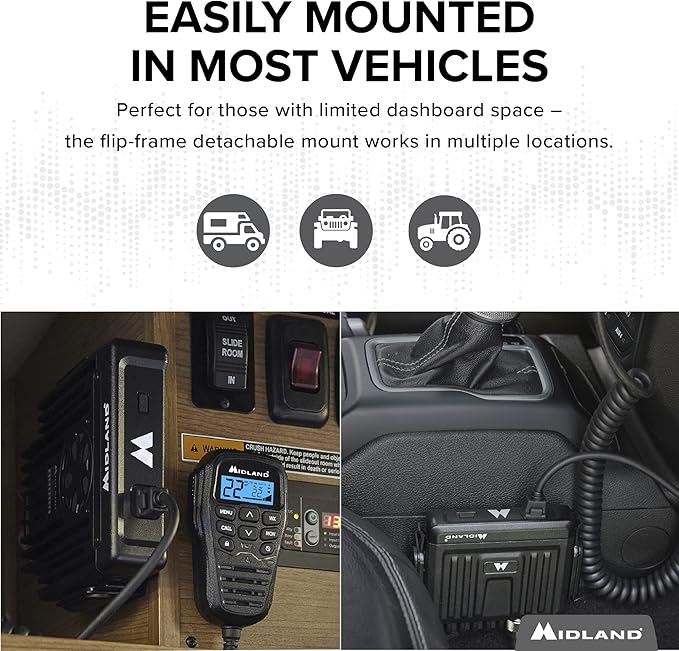 Midland – MXT275 MicroMobile® GMRS Radio – 15 8 Repeater