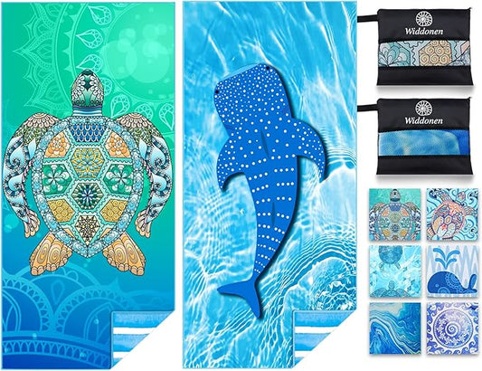 Microfiber Thin Lightweight Beach Towel Sand Free Quick